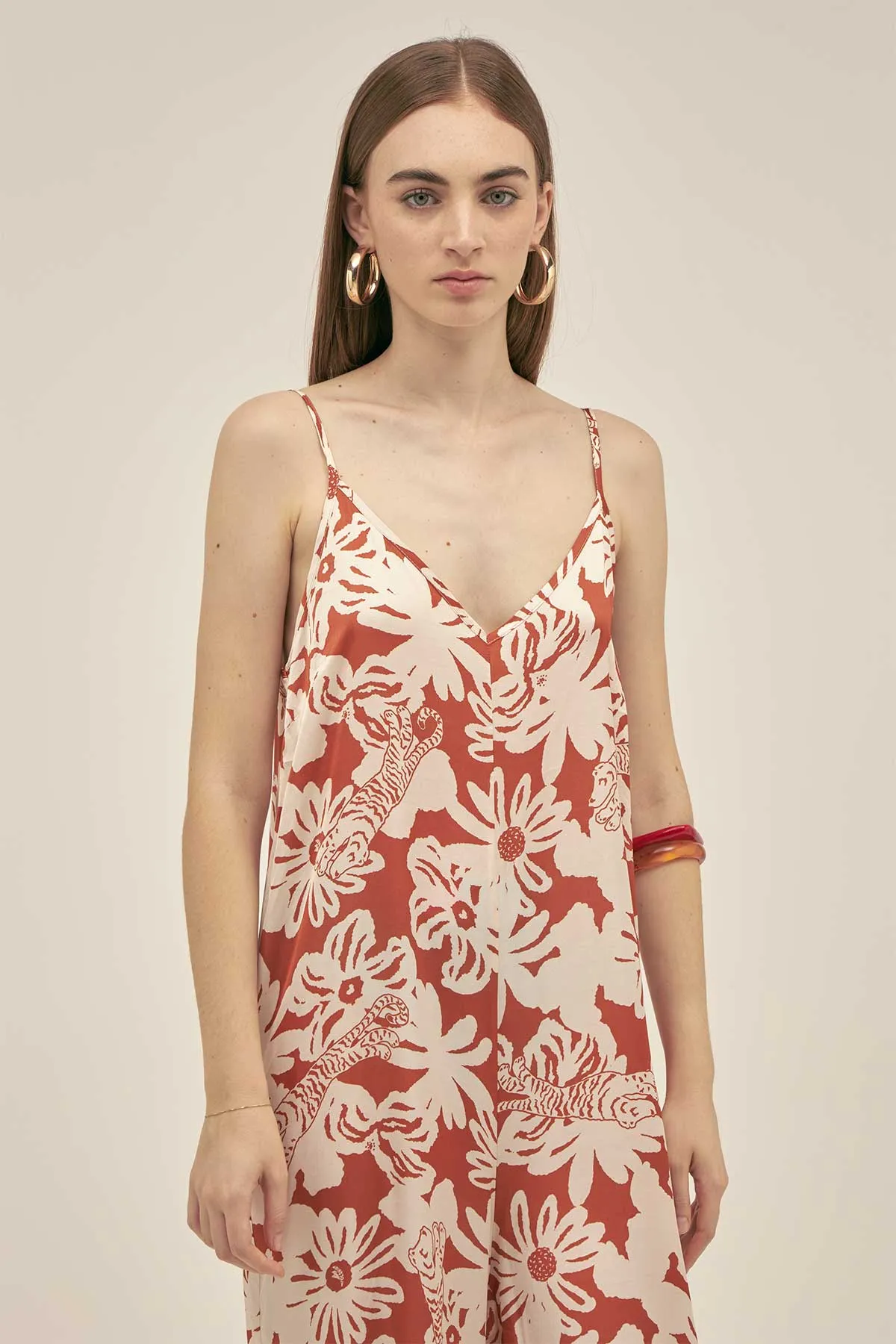 Nat Jumpsuit in Jungle Clay