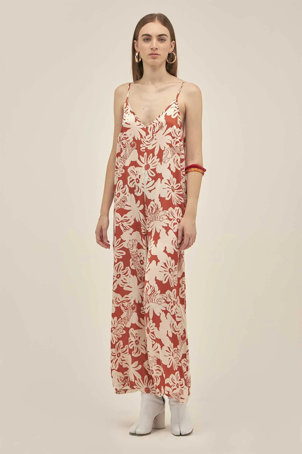 Nat Jumpsuit in Jungle Clay