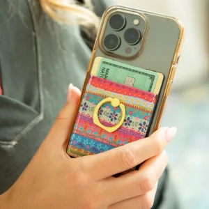 Natural Life Phone Pocket Ring - Folk Borders