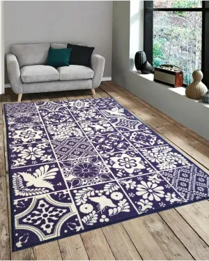 Nature Bloom Design Anti-Slip Nylon Area Rug | 3 x 5 ft
