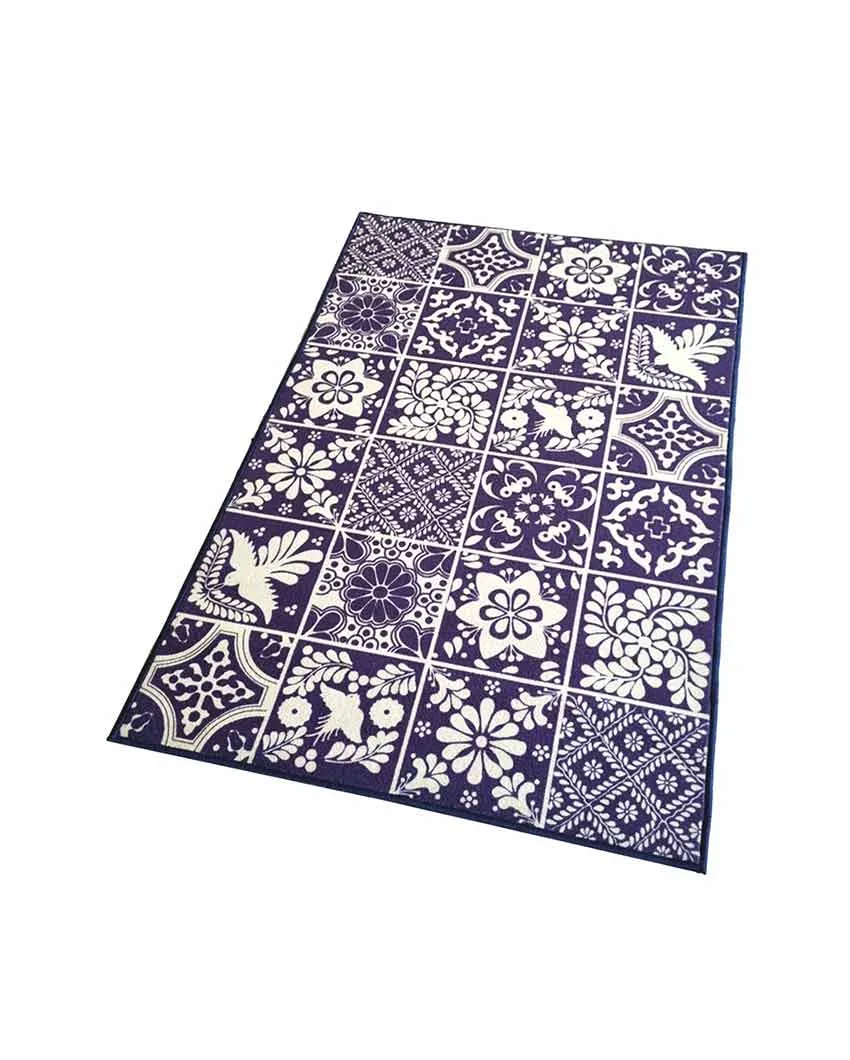Nature Bloom Design Anti-Slip Nylon Area Rug | 3 x 5 ft