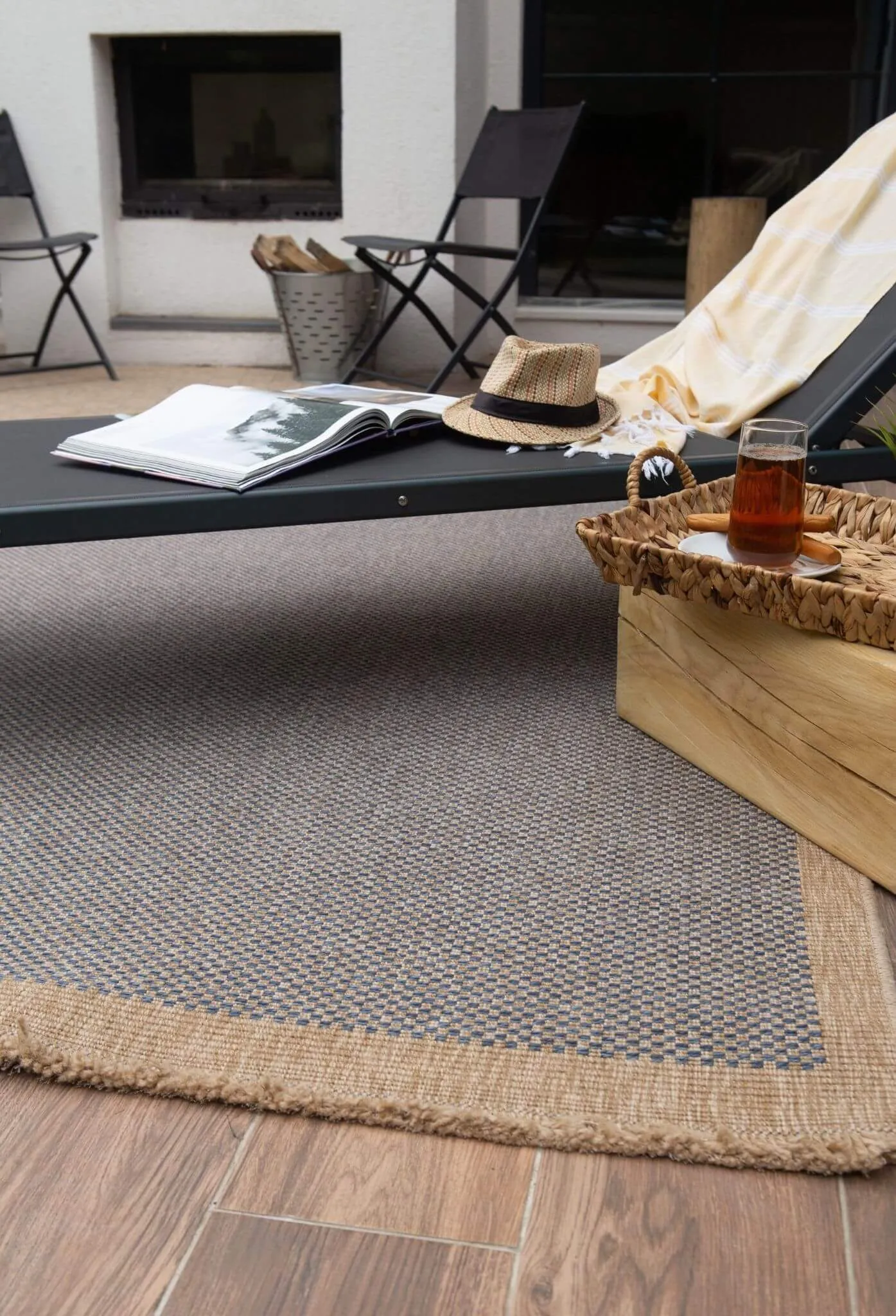 Nature Outdoor Rug Blue | 5200B