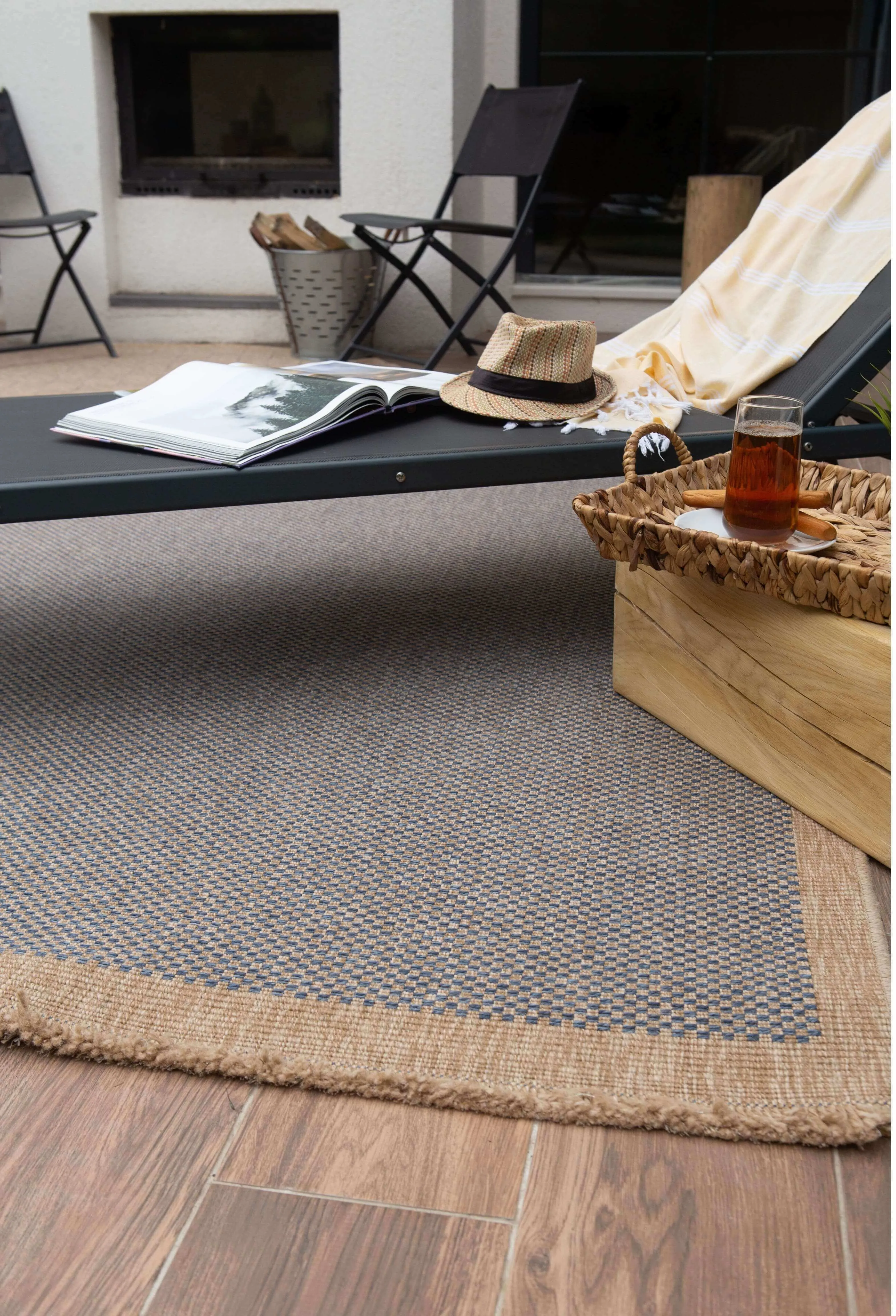 Nature Outdoor Rug Blue | 5200B