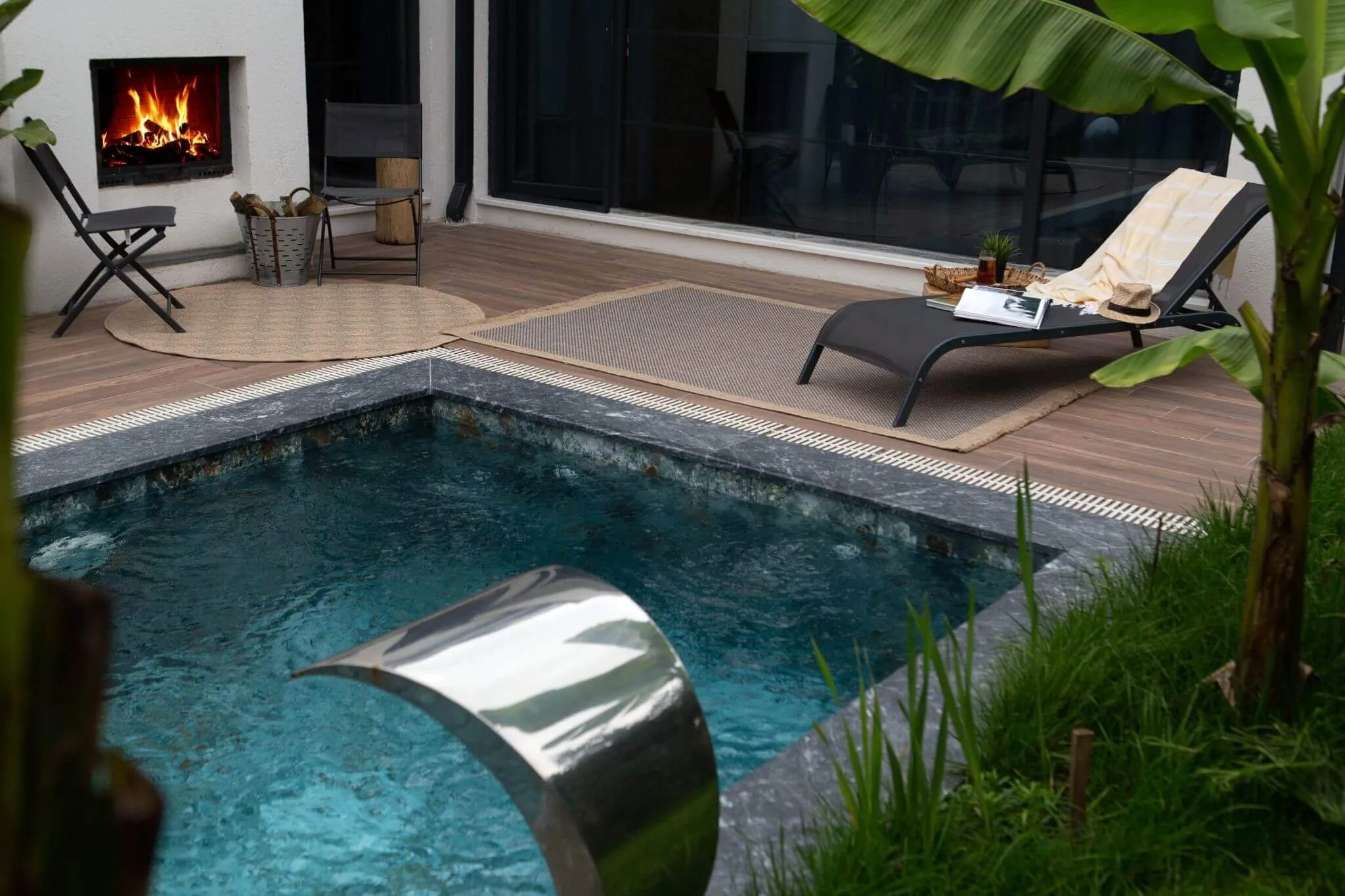 Nature Outdoor Rug Blue | 5200B