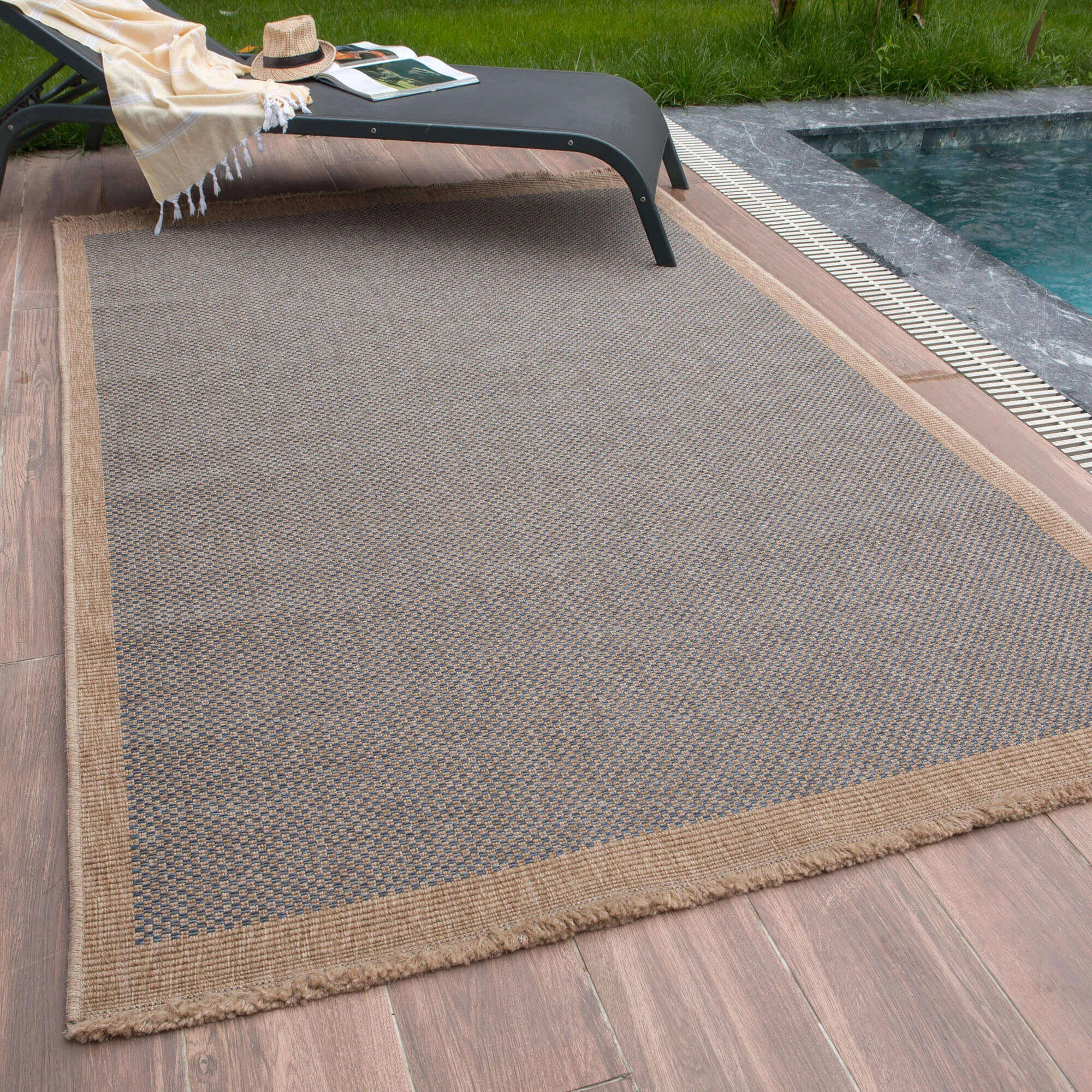 Nature Outdoor Rug Blue | 5200B