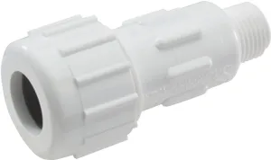 NDS CPA-2000 Pipe Adapter, 2 in, Compression x MPT, PVC, White, SCH 40 Schedule, 150 psi Pressure :EA: QUANTITY: 1