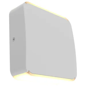 Newport 6 in. LED Outdoor Wall Light White Finish