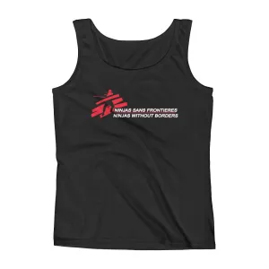 Ninjas without Borders Fitted Tank Top
