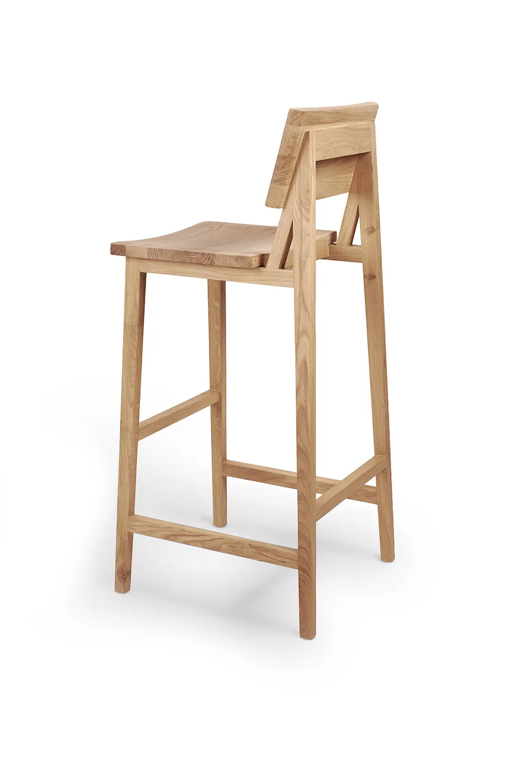 Oak N4 Bar Stool