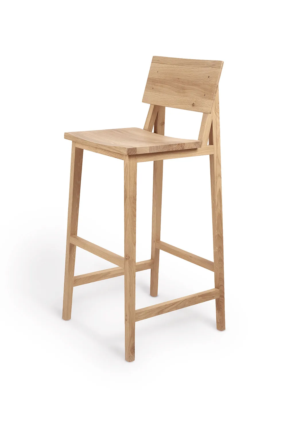 Oak N4 Bar Stool