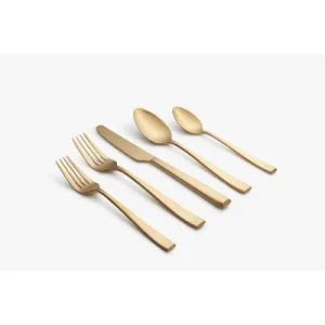 Open Box - 20pc Samira Champagne Satin Flatware Set - Cambridge Silversmiths