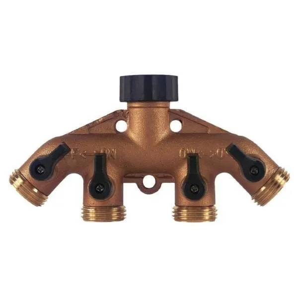 Orbit Brass 4 Port Manifold