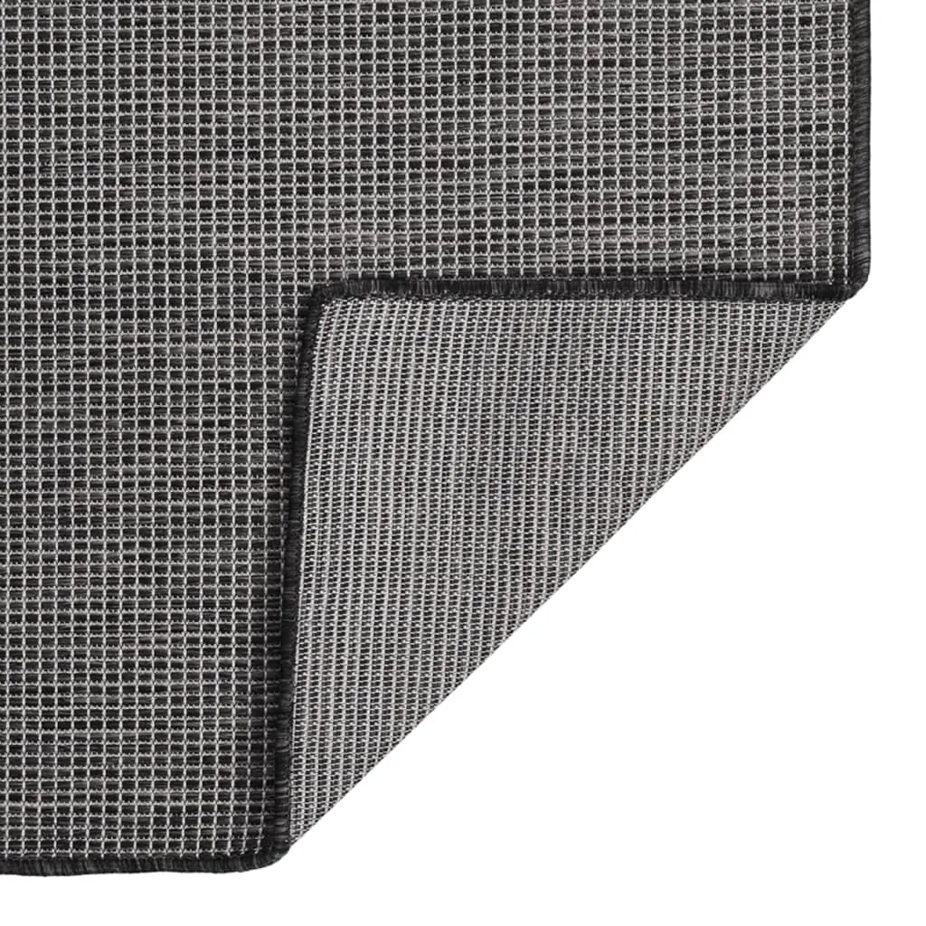 Outdoor Flatweave Rug 160x230 cm Grey