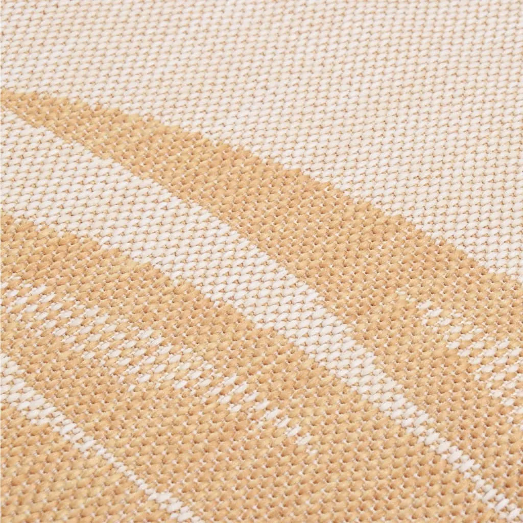 Outdoor Flatweave Rug 160x230 cm Leaf Pattern