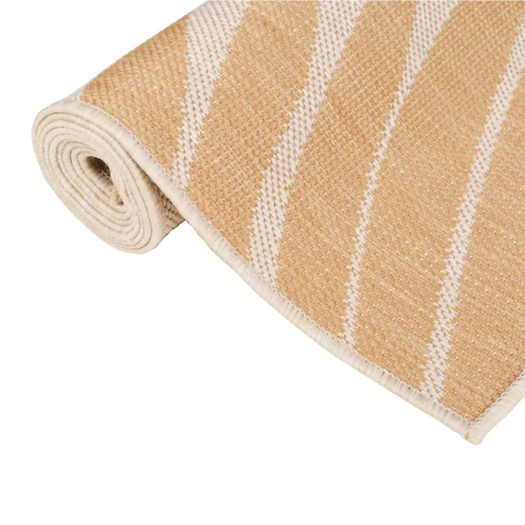 Outdoor Flatweave Rug 160x230 cm Leaf Pattern