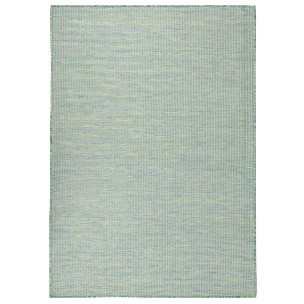 Outdoor Flatweave Rug 200x280 cm Turquoise