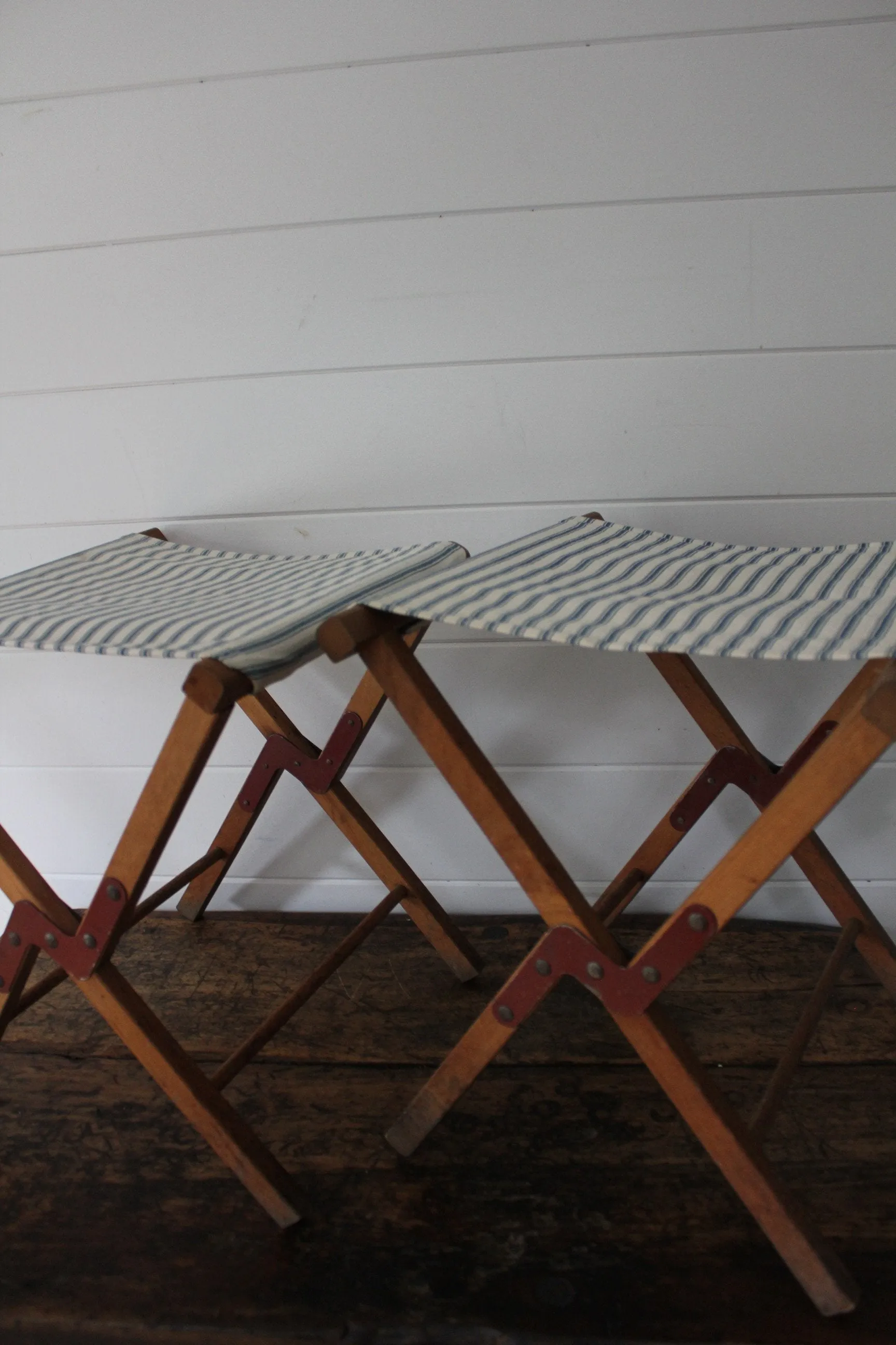 Pair of Vintage Camp Stools