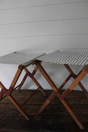 Pair of Vintage Camp Stools