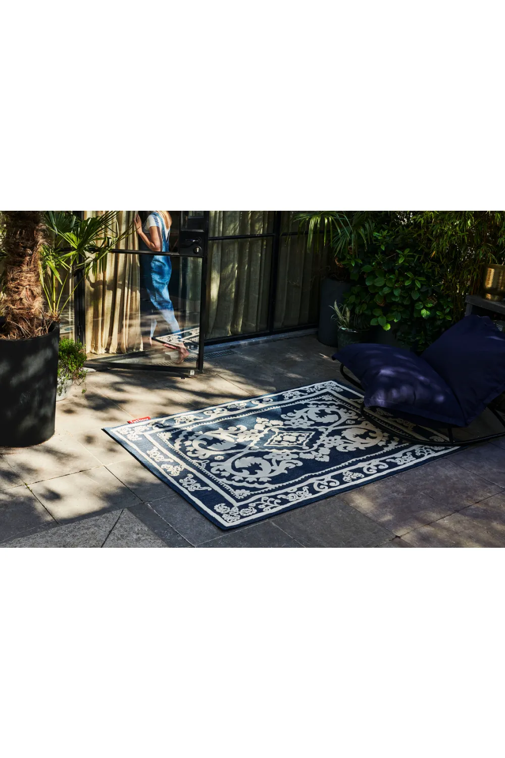 Patterned Weave Outdoor Rugs | Fatboy Carpretty Petit Nottazebroh