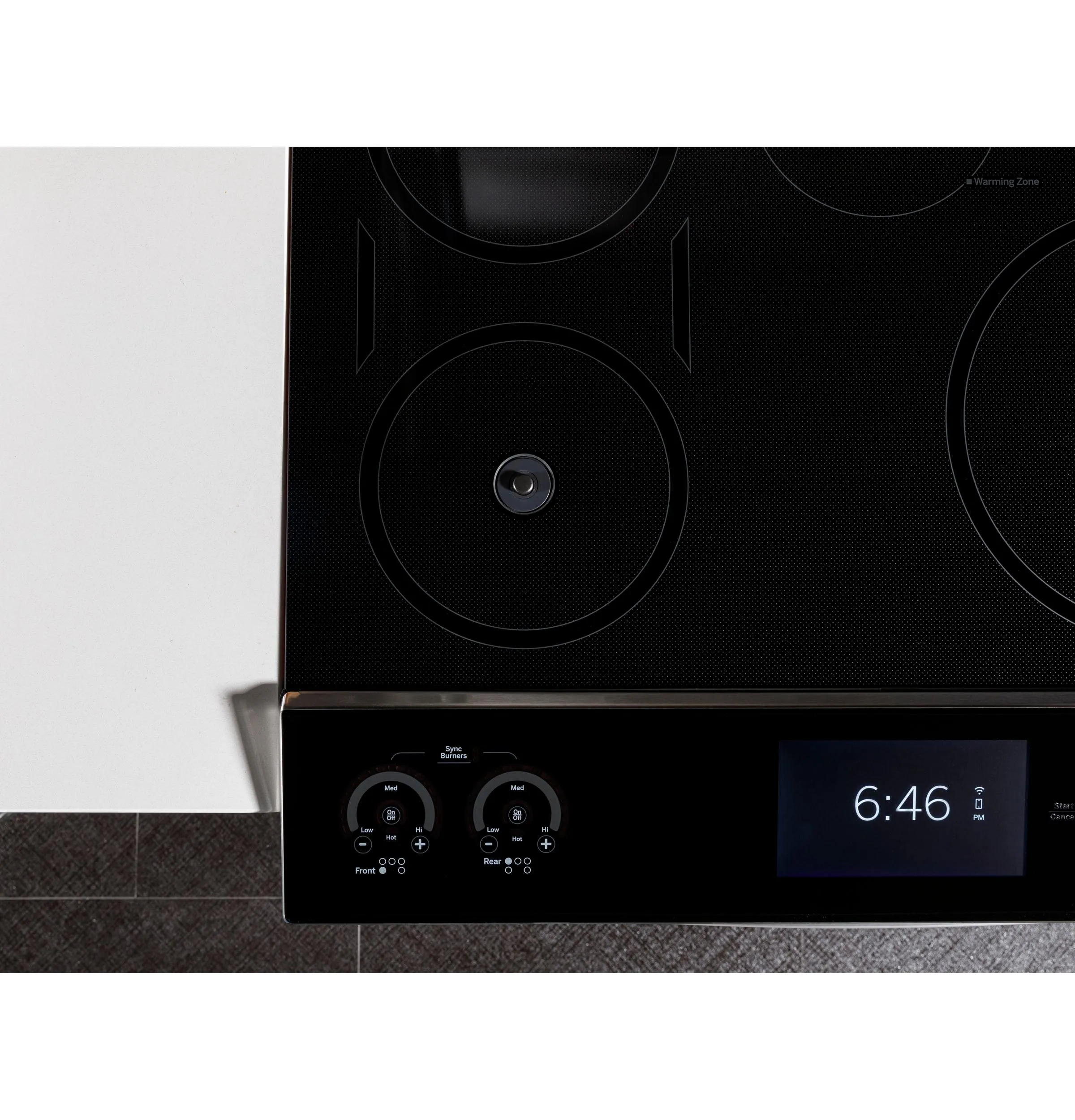 PHS93XYPFS GE Profile™ 30" Smart Slide-In Front-Control Induction Fingerprint Resistant Range with In Oven Camera