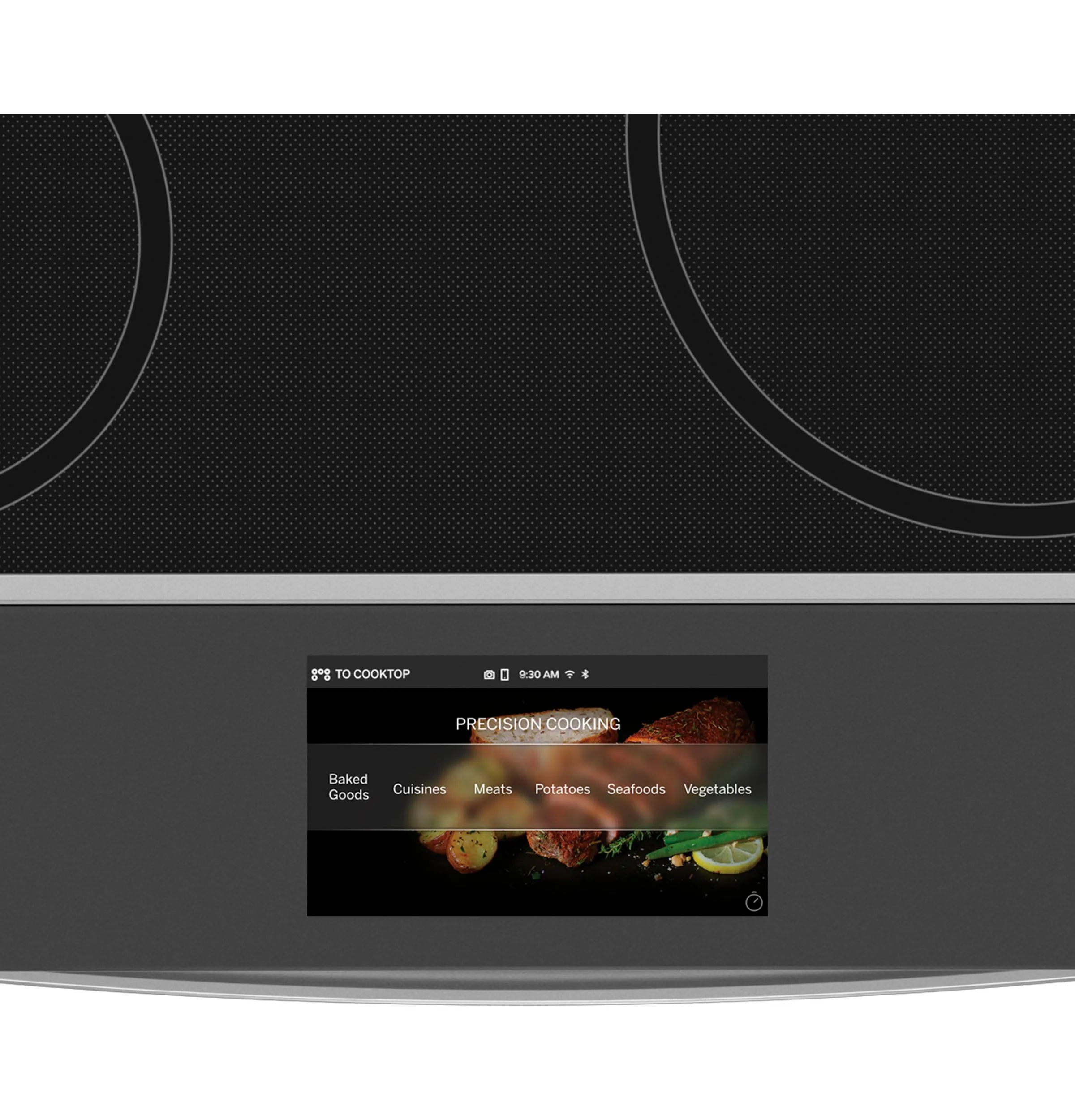 PHS93XYPFS GE Profile™ 30" Smart Slide-In Front-Control Induction Fingerprint Resistant Range with In Oven Camera