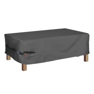 Porch Shield Patio Coffee Table Cover - Waterproof Outdoor Furniture Rectangular Small Table Covers 40 x 22 inch, Black