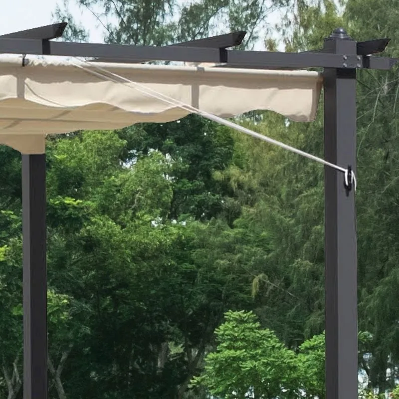 Premium Garden Gazebo 3x3m Aluminium by Croft with a Cream Canopy