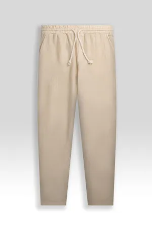 Premium Linen Pants in Almond