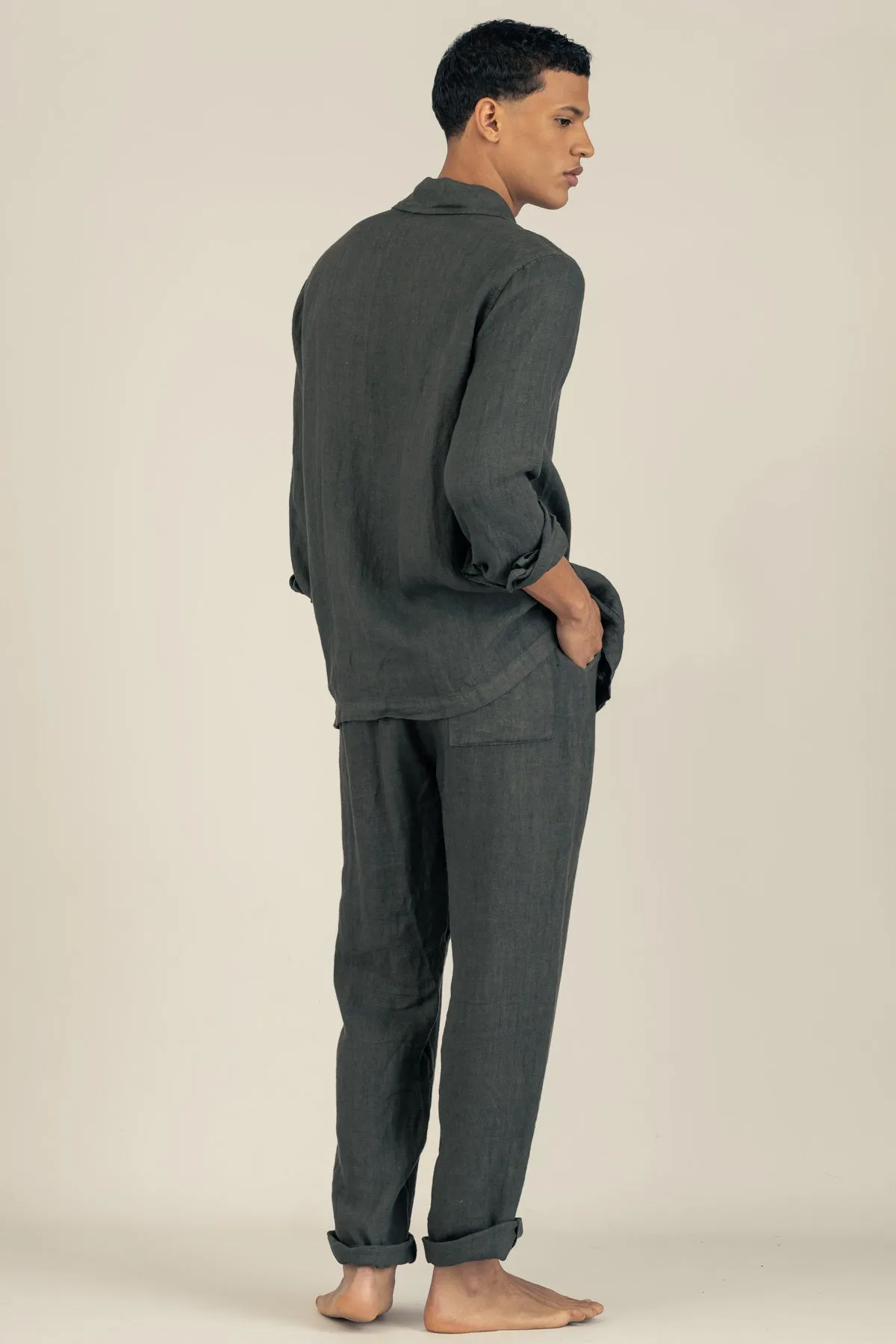 Premium Linen Pants in Moro