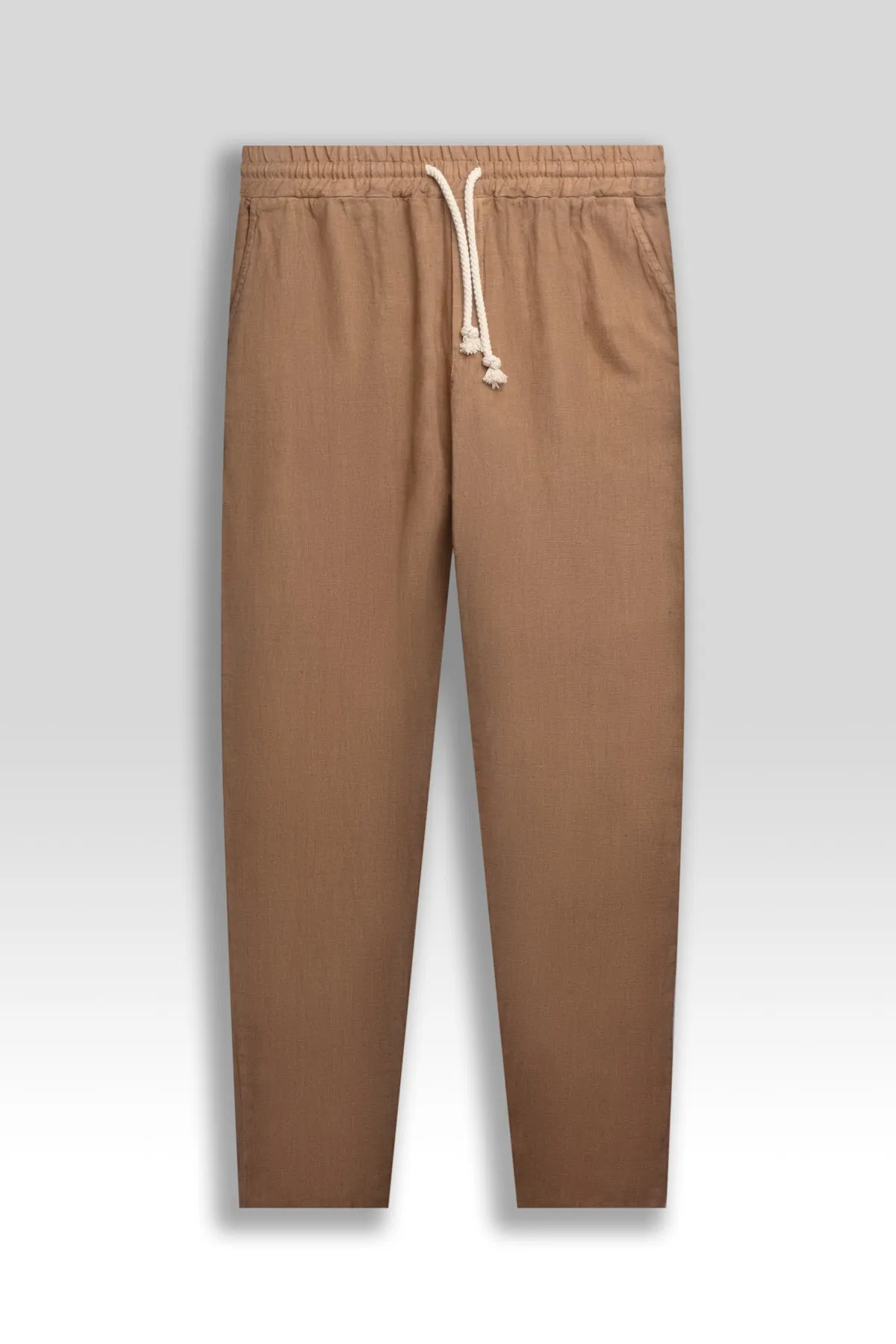 Premium Linen Pants in Tobacco