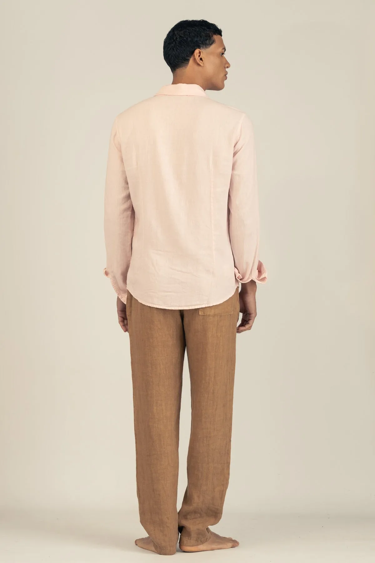 Premium Linen Pants in Tobacco