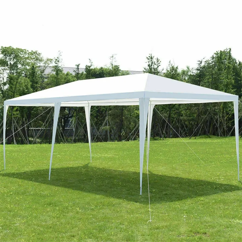 PulseMartix  10' x 20' Canopy Tent Heavy Duty Wedding Party Tent with 4 Sidewalls & Carry Bag, Portable Canopy Shelter Tent Pavilion Event Tent  for Outdoor Use
