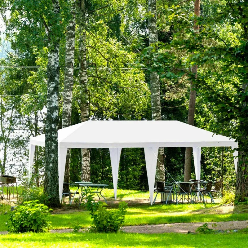 PulseMartix  10' x 20' Canopy Tent Heavy Duty Wedding Party Tent with 4 Sidewalls & Carry Bag, Portable Canopy Shelter Tent Pavilion Event Tent  for Outdoor Use