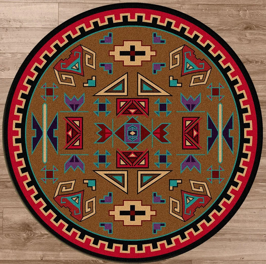 "Four Rams - Bright" Southwestern Area Rugs - Choose from 6 Sizes!