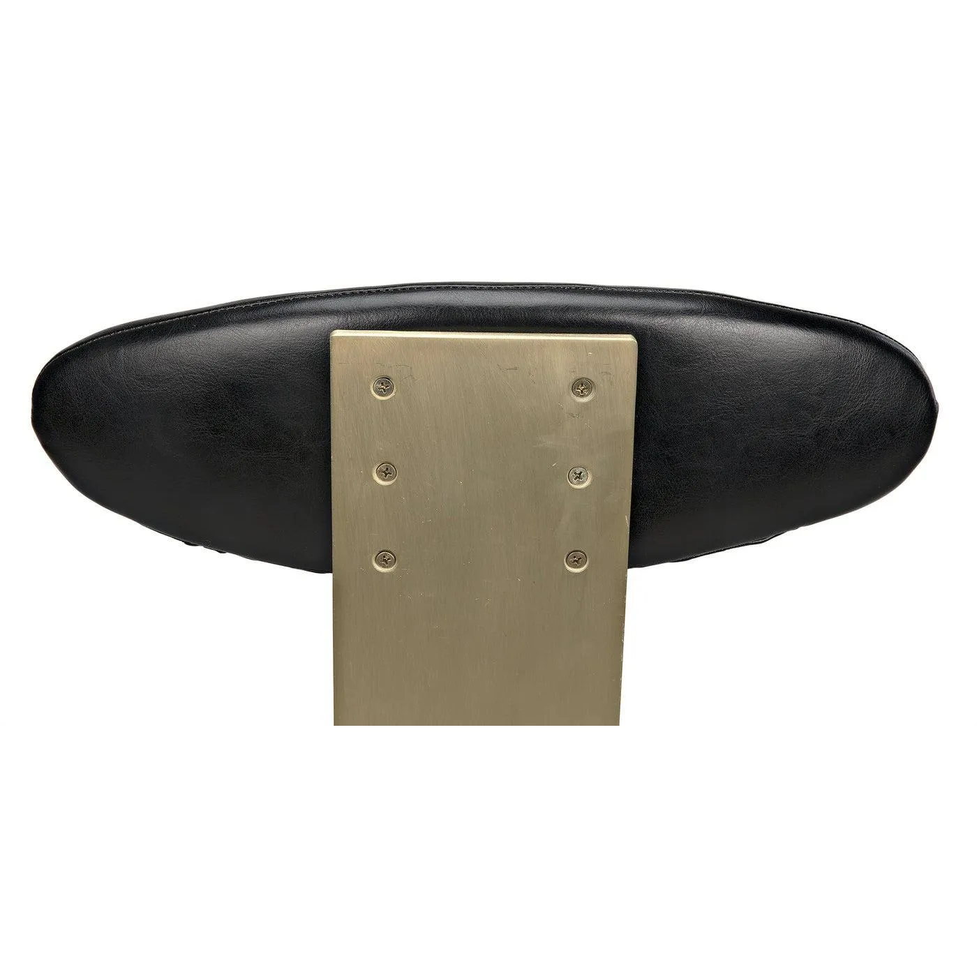 Sedes Bar Stool, Steel with Brass Finish by Noir