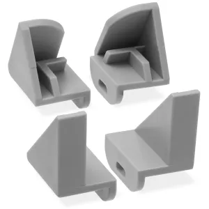 (Set of 4) Replacement Bracket Clips for Olde Midway Hot Dog Roller Glass Covers