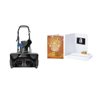 Snow Joe Ultra SJ625E 21-Inch 15-Amp Electric Snow Thrower and $50 Amazon Gift Card Bundle