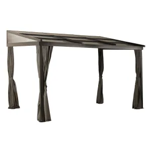 Sojag | Budapest Wall-Mounted Hardtop Gazebo 10 x 12 Ft