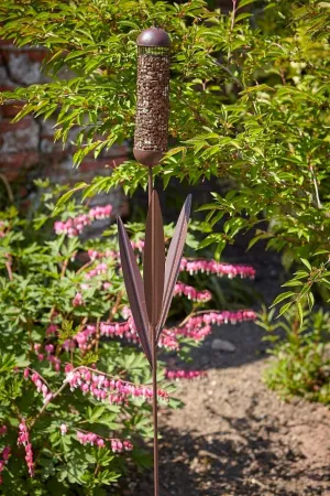Tom Chambers Rustic Reed Peanut Garden Border Feeder | Height 150 cm